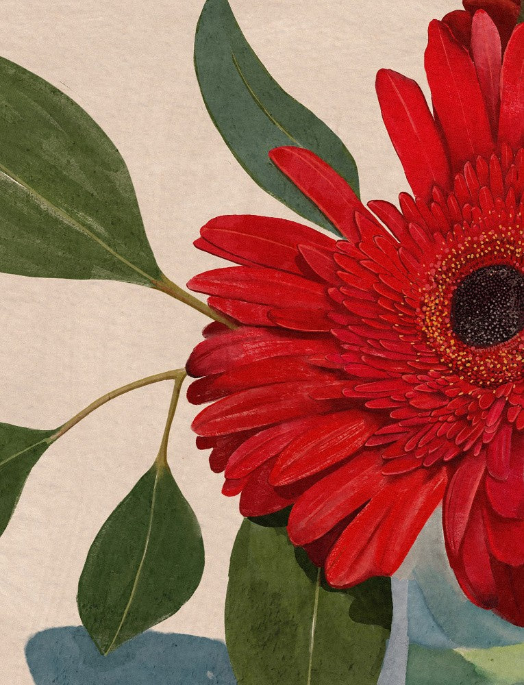 Red Gerbera Daisy Detail2