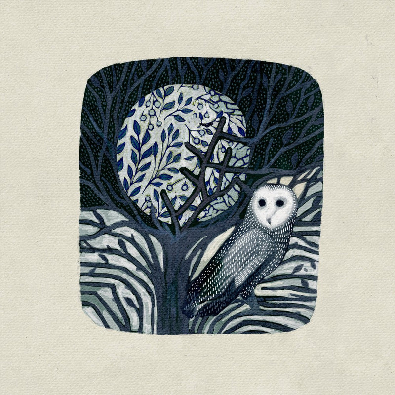 Owl and Moon