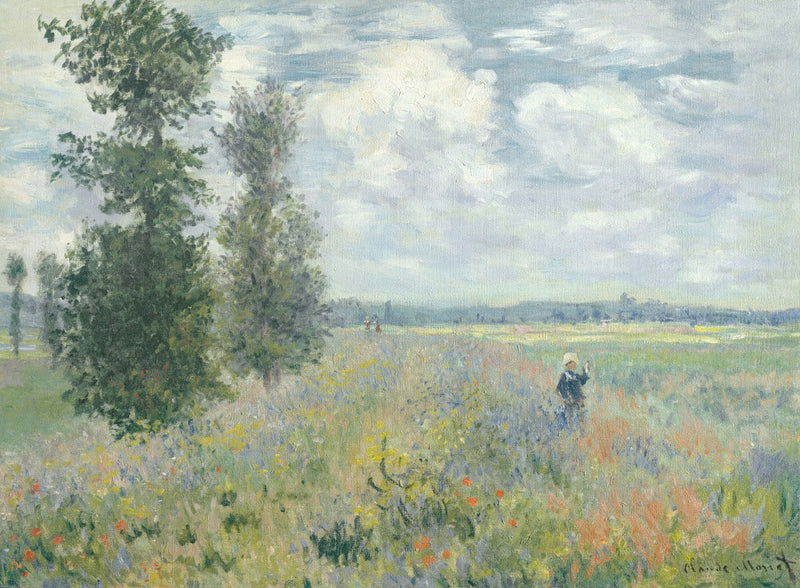 Poppy Fields Near Argenteuil (1875) By Claude Monet