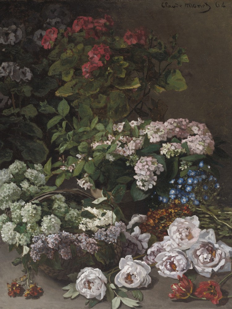 Frühlingsblumen (1864) von Claude Monet