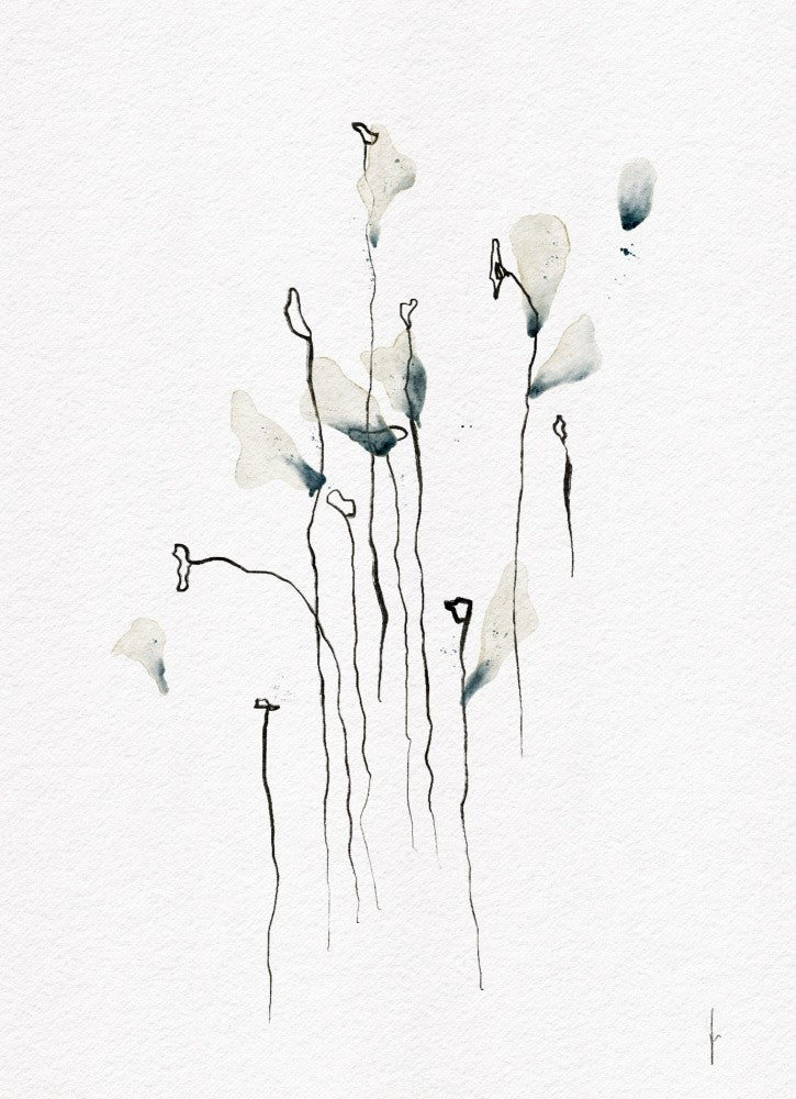 COLORED BY THE SKY digital watercolor painting