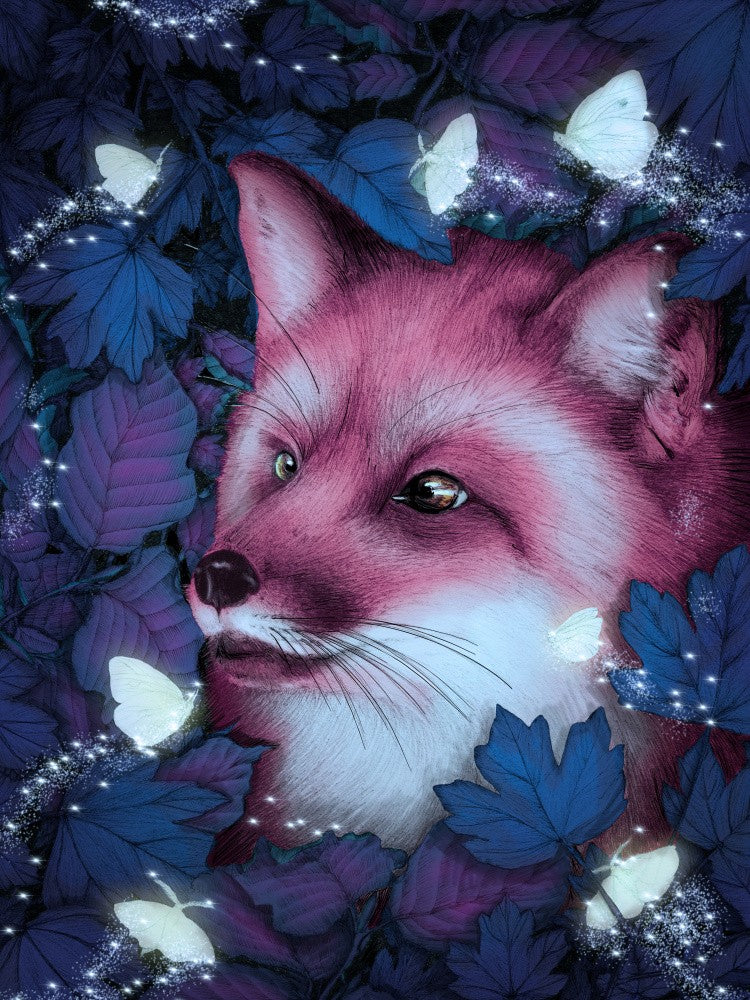 Fox In the Midnight Forest Original