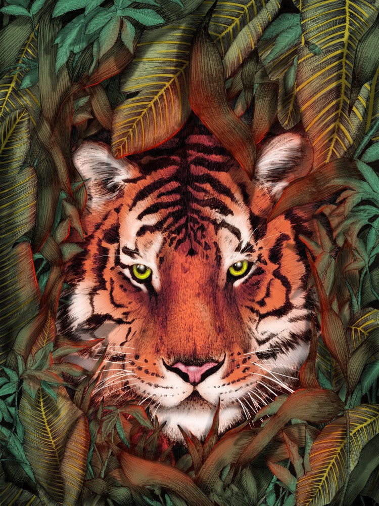Jungle Tiger Majesty Colour Original