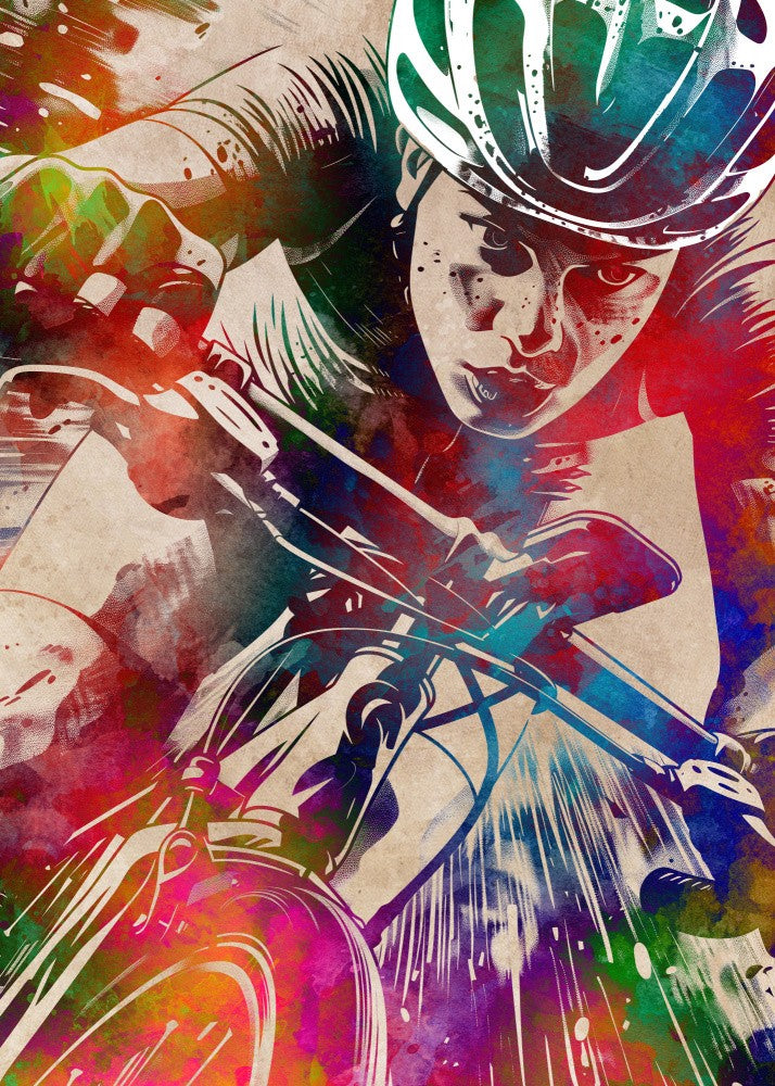 Biker Art Cycling Sport 3