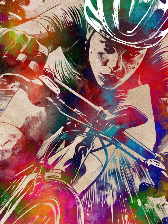 Biker Art Cycling Sport 3