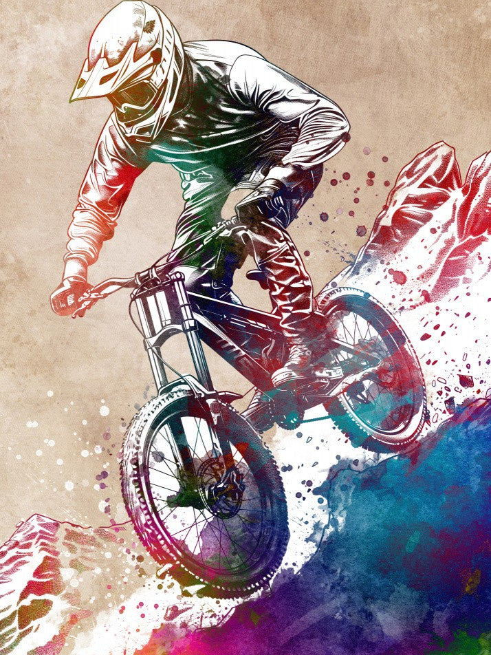 MTB Biker Art Cycling Sport 4