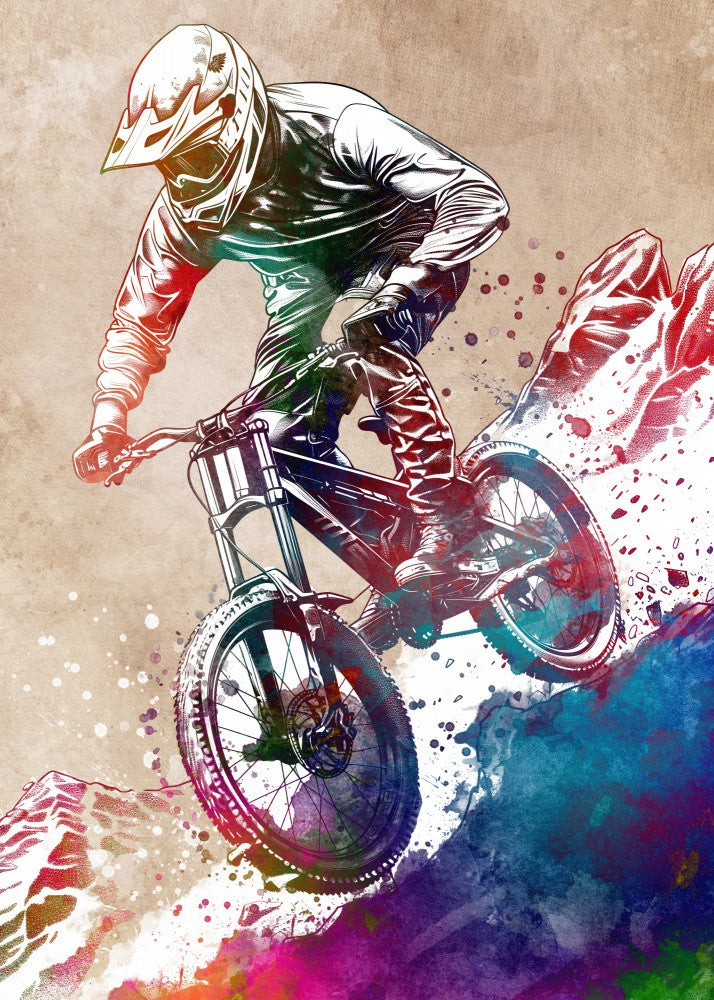 MTB Biker Art Cycling Sport 4