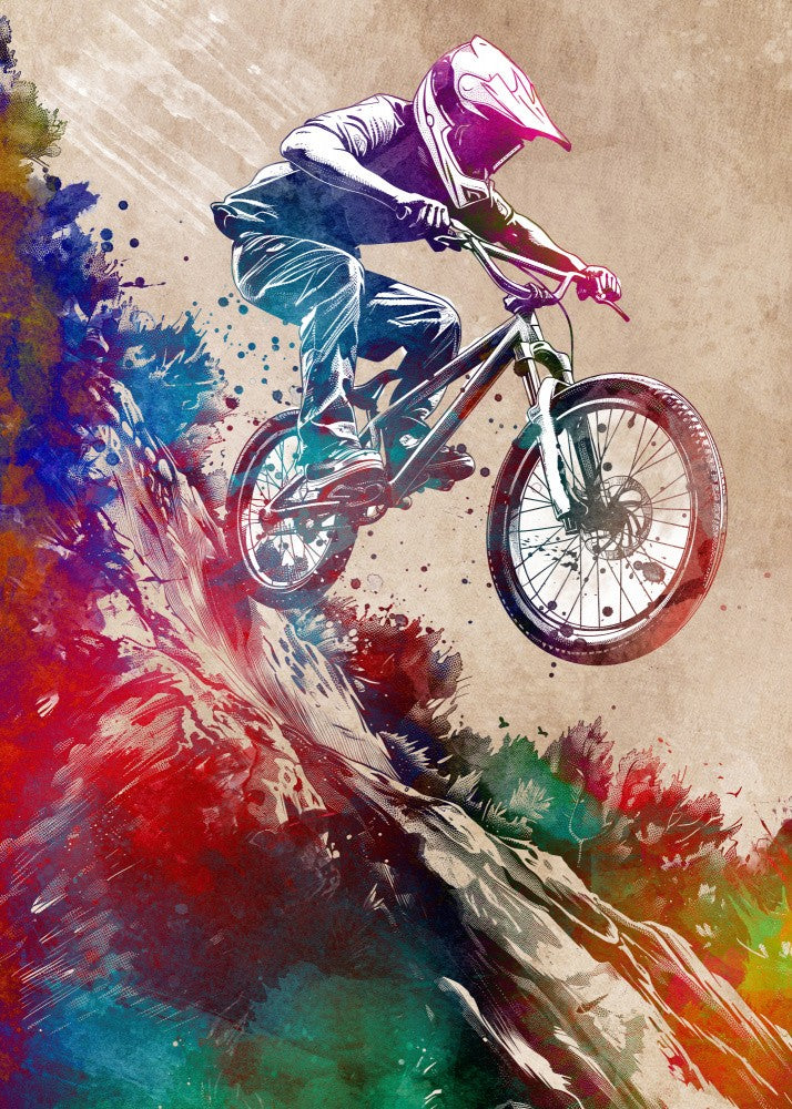 MTB Biker Art Cycling Sport 5