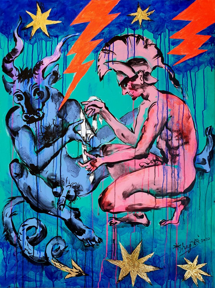 Theseus and Minotaur