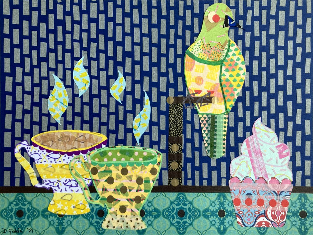 Tea, Bird and Cupcake