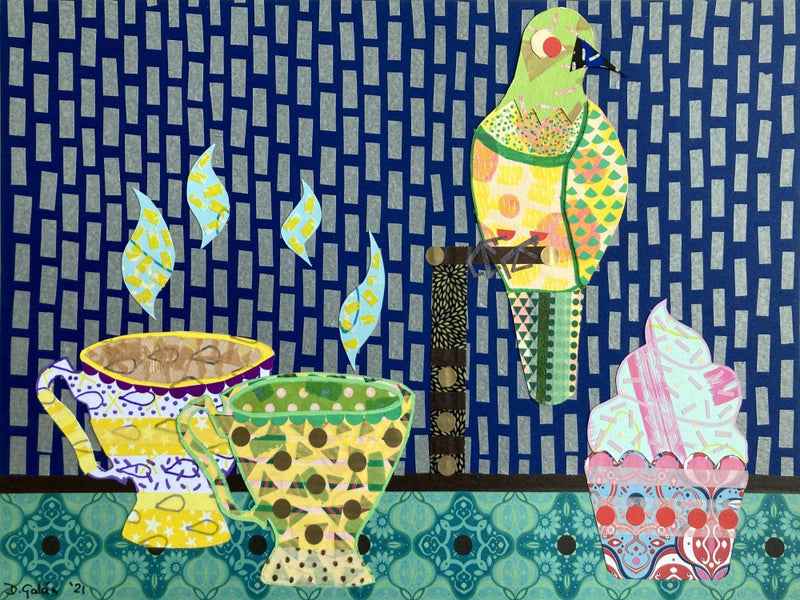 Tea, Bird and Cupcake