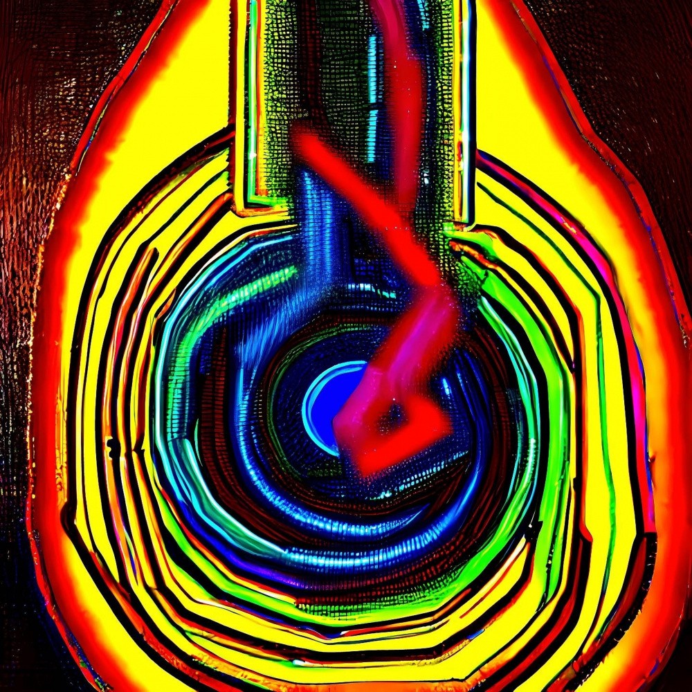 A Vibrant Spectrum of Color and Sound, A Digital Dream Painting