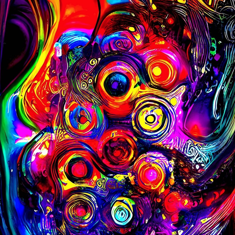 A Symphony of Colors and Shapes in Digital Dreamscapes