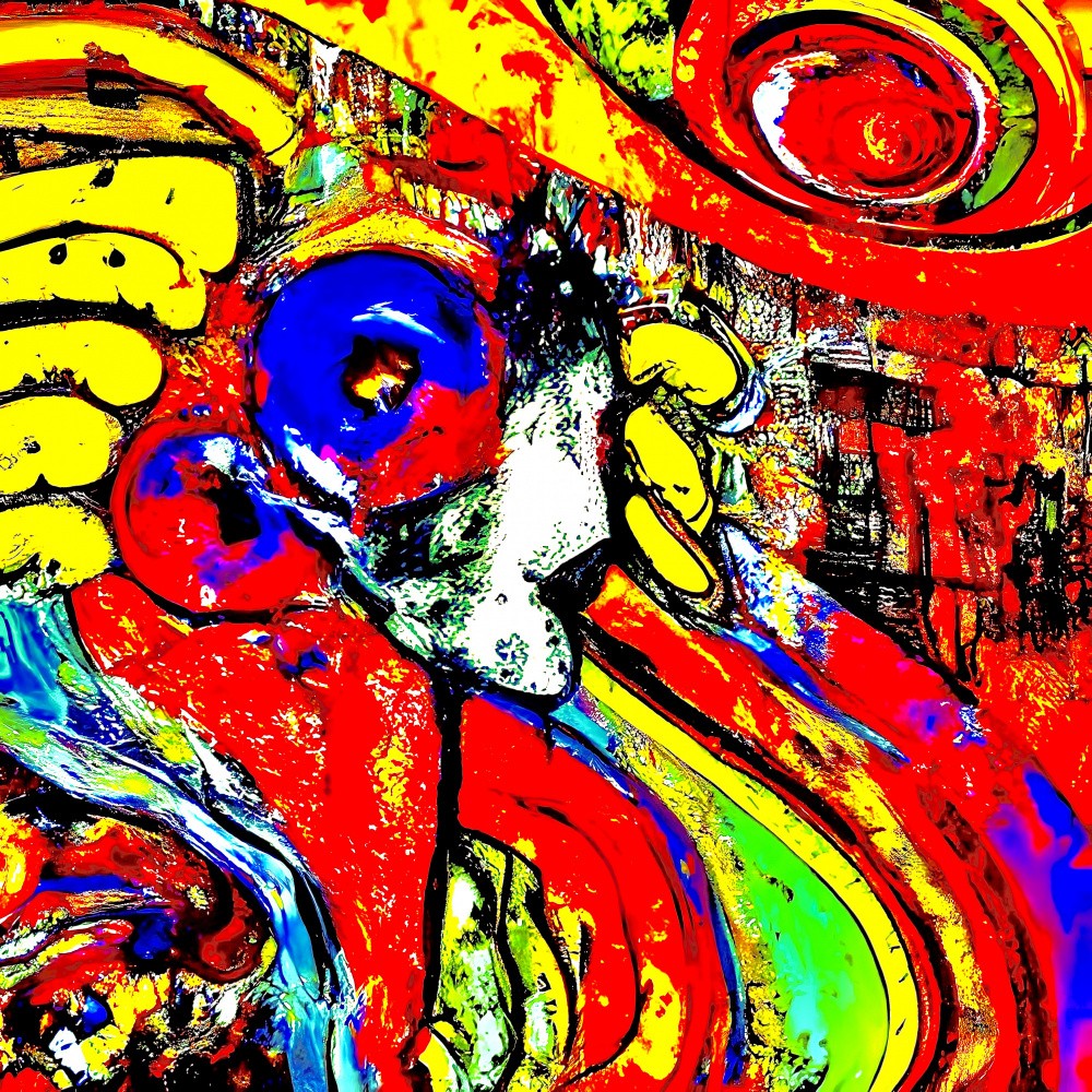 Mnemonixart's Digital Painting of Abstract Love and Reality