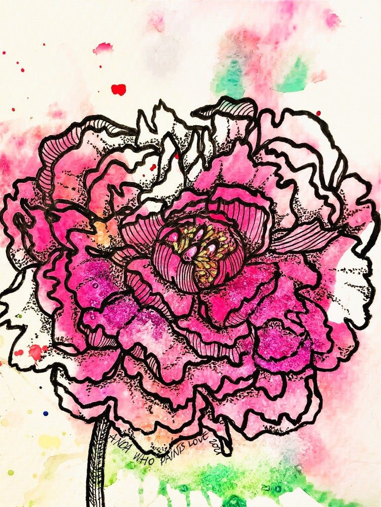 Purple Peonia