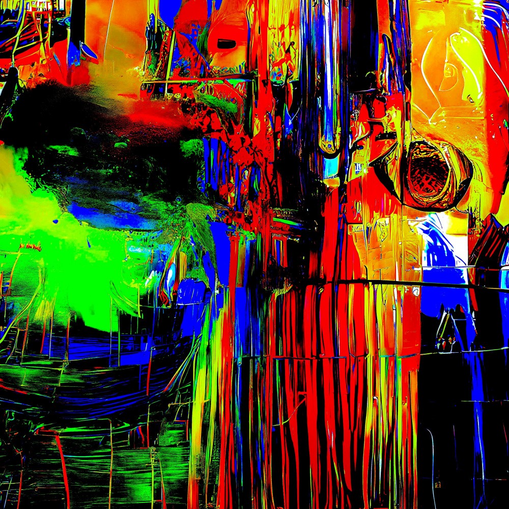 Digital dreamscape: a symphony of color and texture