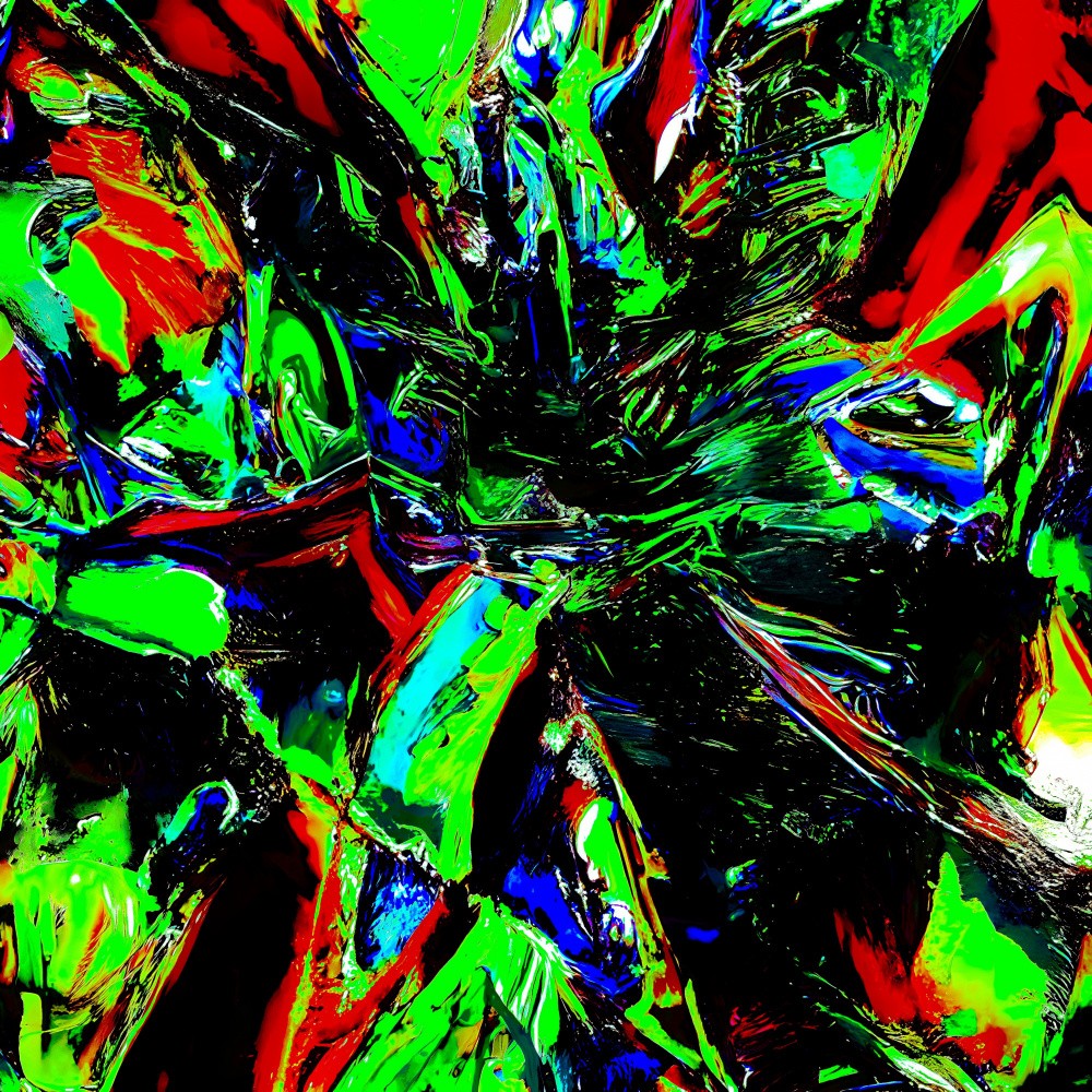A digital dreamscape of vivid hues and fluid forms