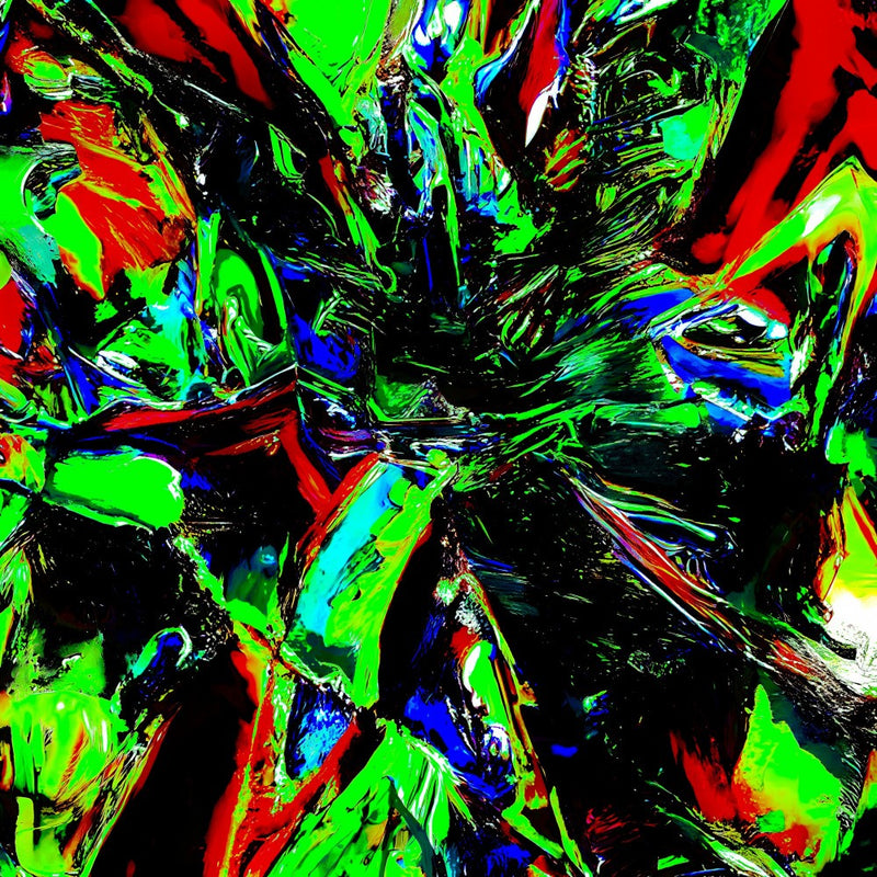 A digital dreamscape of vivid hues and fluid forms