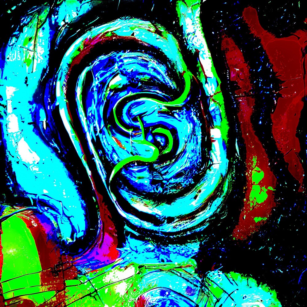 A digital dreamscape of whirlwind colors and vibrant lines