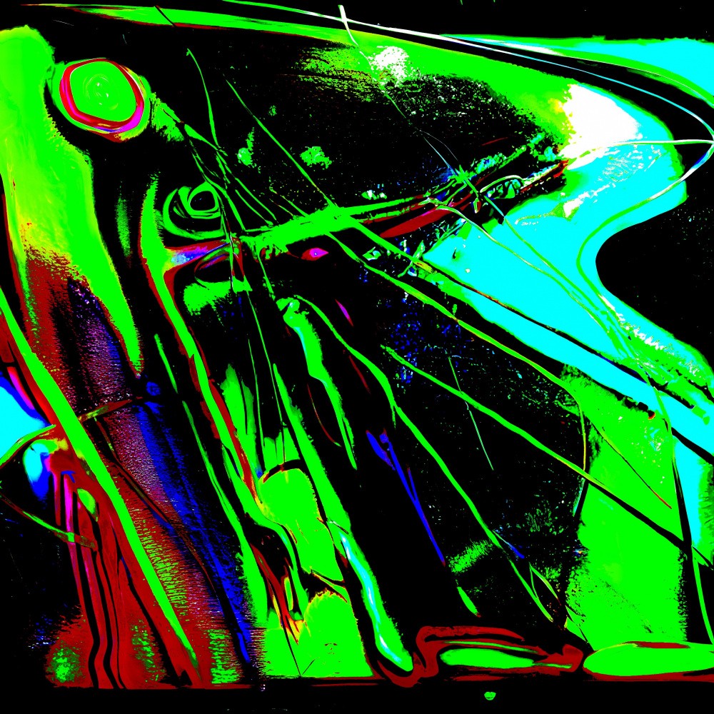 Digital dreamscapes: a symphony of green and black