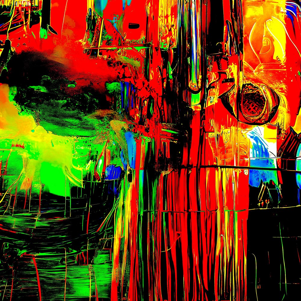 Digital dreamscapes: a symphony of color and lines