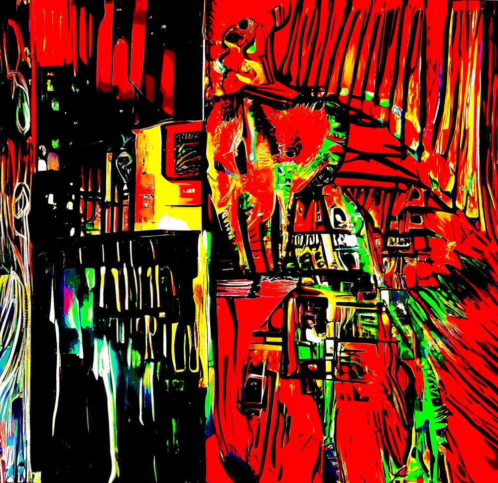 Digital dreamscapes: an abstract journey through vivid imagination