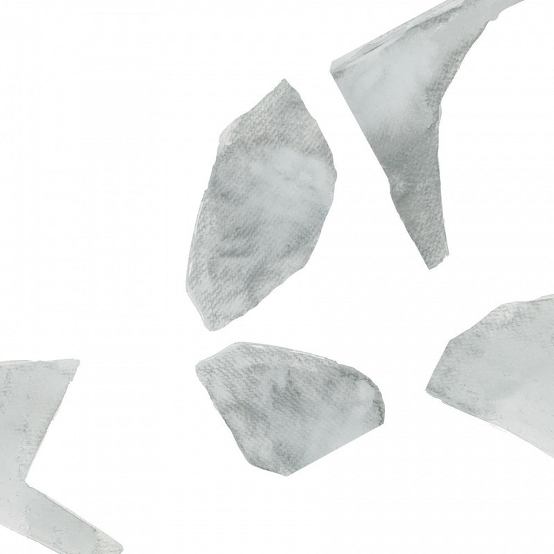 Abstract Delicate Grey Shapes On White Background 3