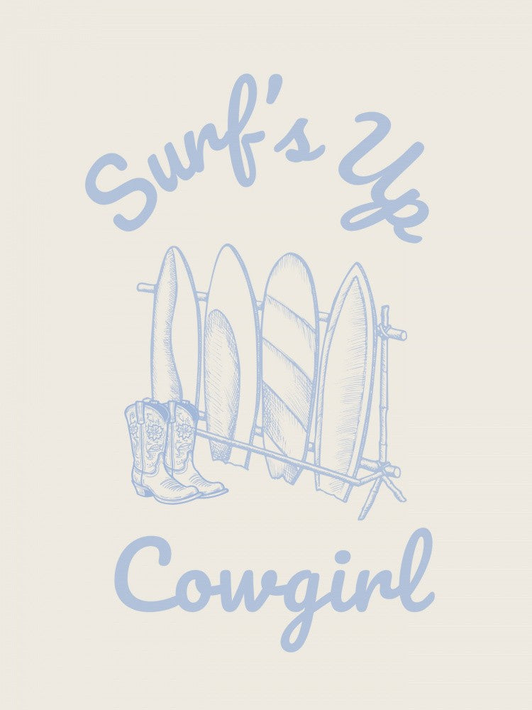 Surfs Up Cowgirl - Parchment