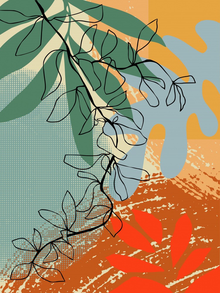 Abstract Leaves Close Up 2