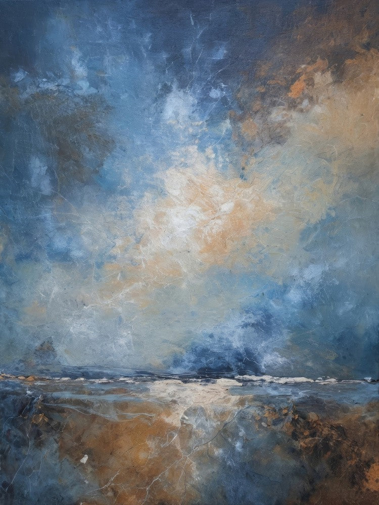 Dramatic Sky Above A Tranquil Ocean