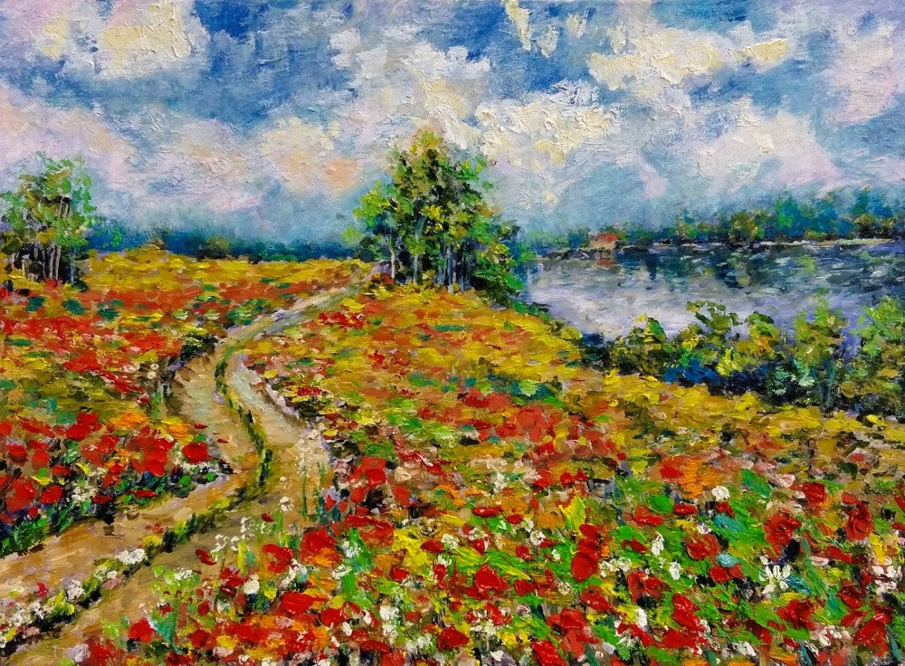 Countryside Landscape In Bloom