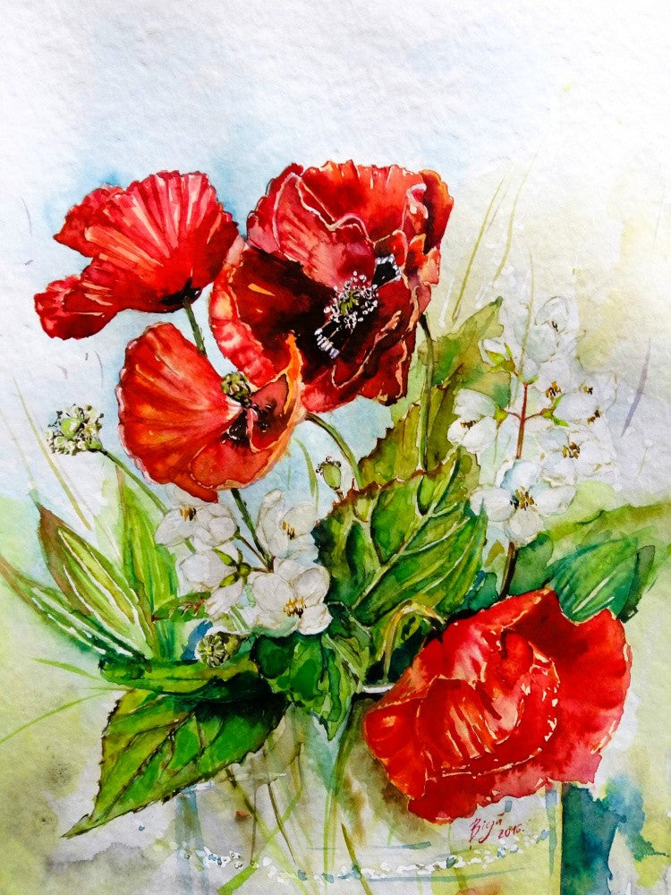 Poppies and Jasmine