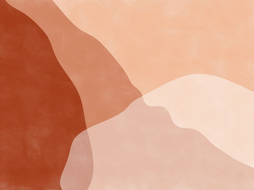 Abstract Art with Earthy Tones and Fluid Shapes