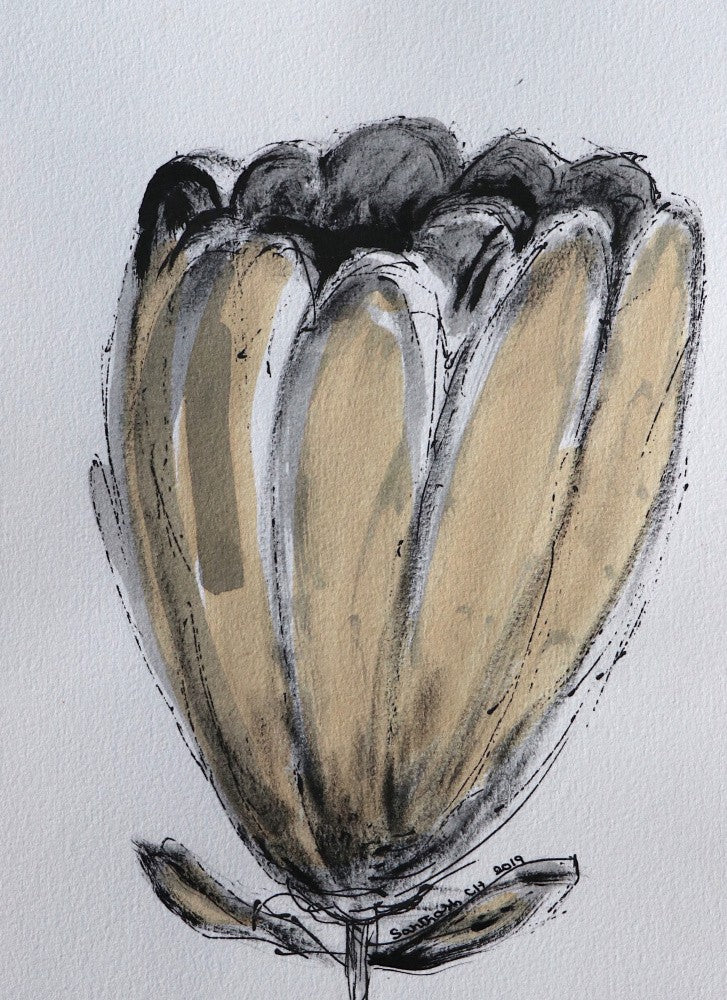 Petals in Charcoal