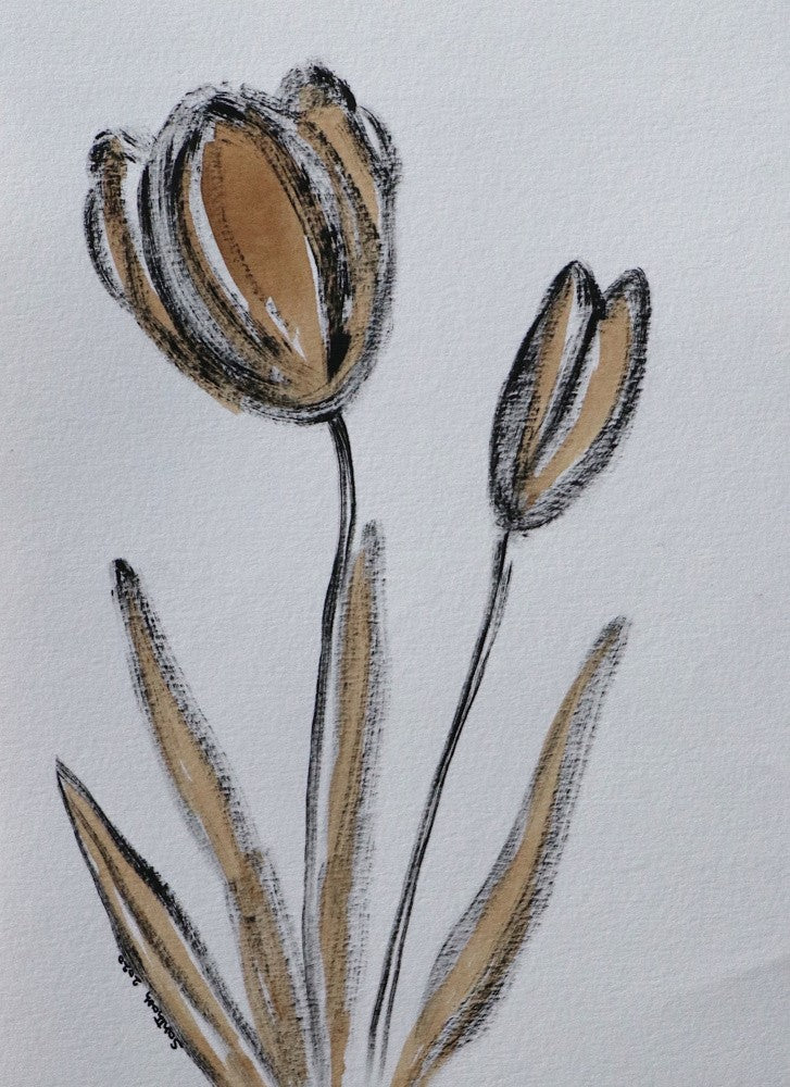Monochrome Tulips