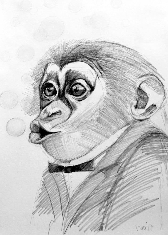 Monkey In Formal Attire