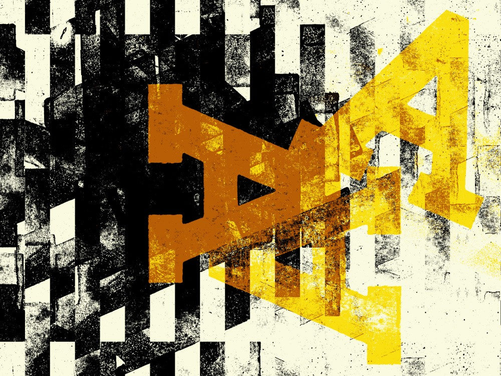 Bold Yellow Geometric Shapes
