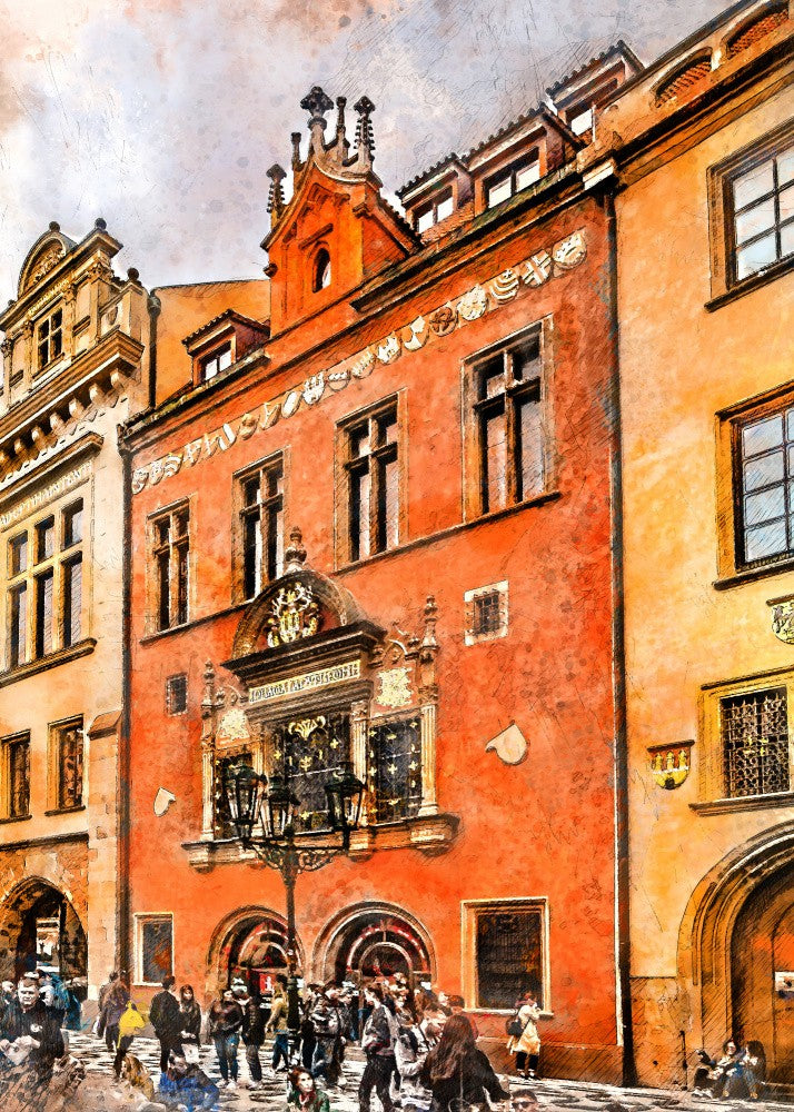 Prague Czechia Watercolor Painting City Art (24)