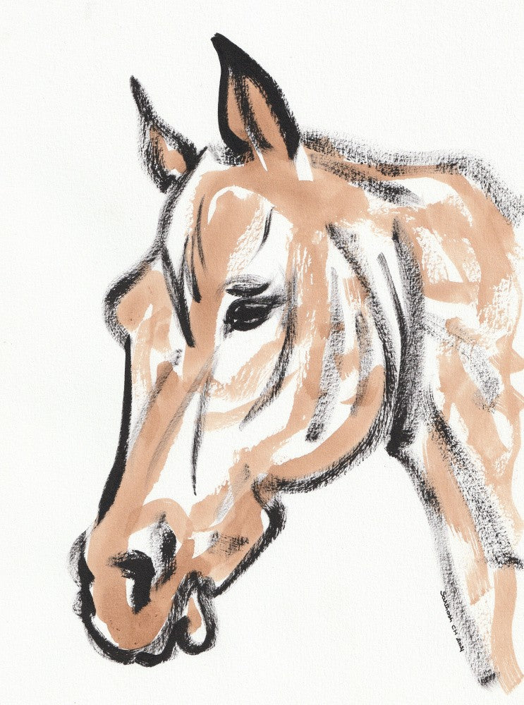 Gentle Equine Brushstroke