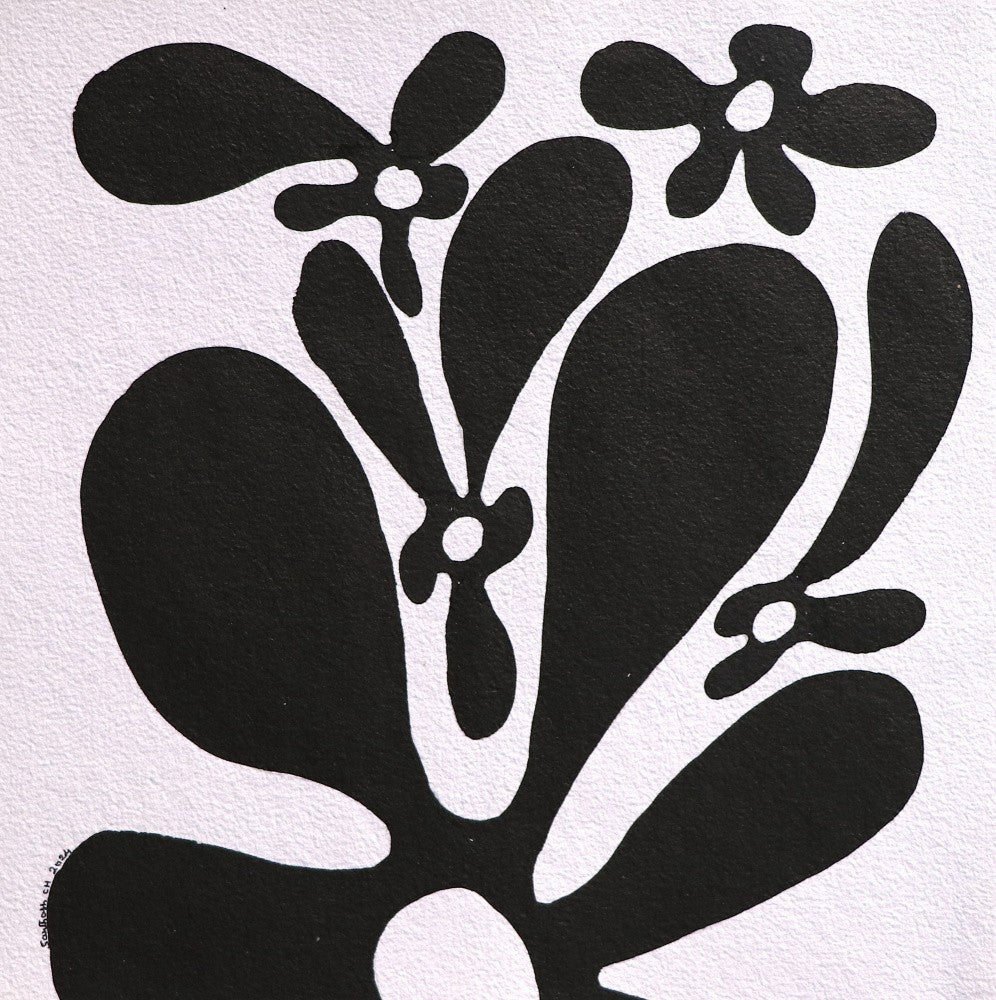 Flowers 02, Ink On Paper