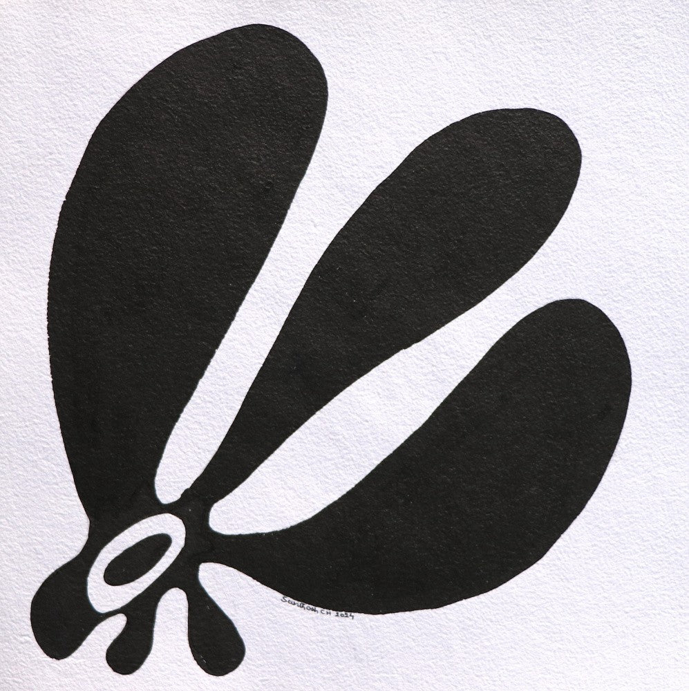 Flowers 04, Ink On Paper