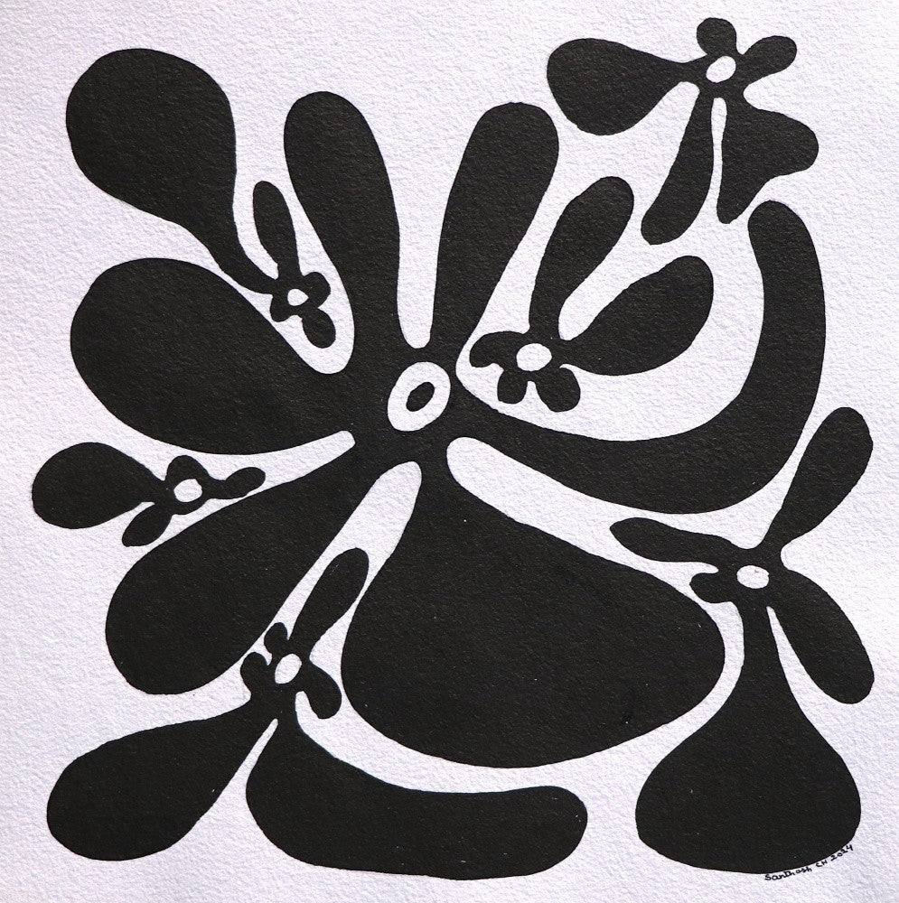 Flowers 03, Ink On Paper