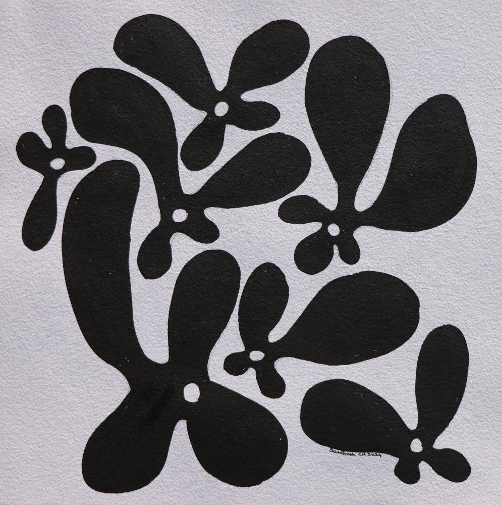 Flowers 05, Ink On Paper