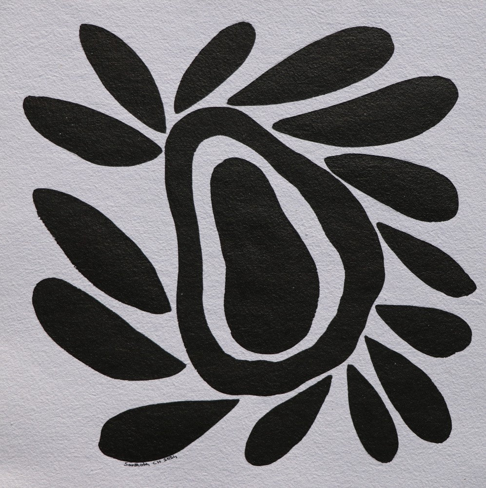 Flowers 06, Ink On Paper