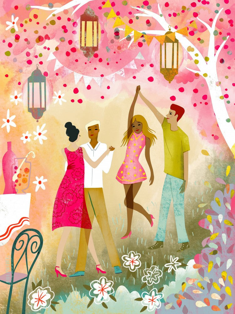 Garden Party Dance In Dawn
