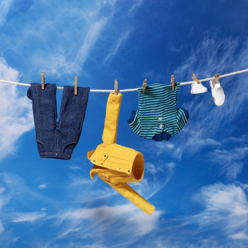 Doll Clothes on Clothesline