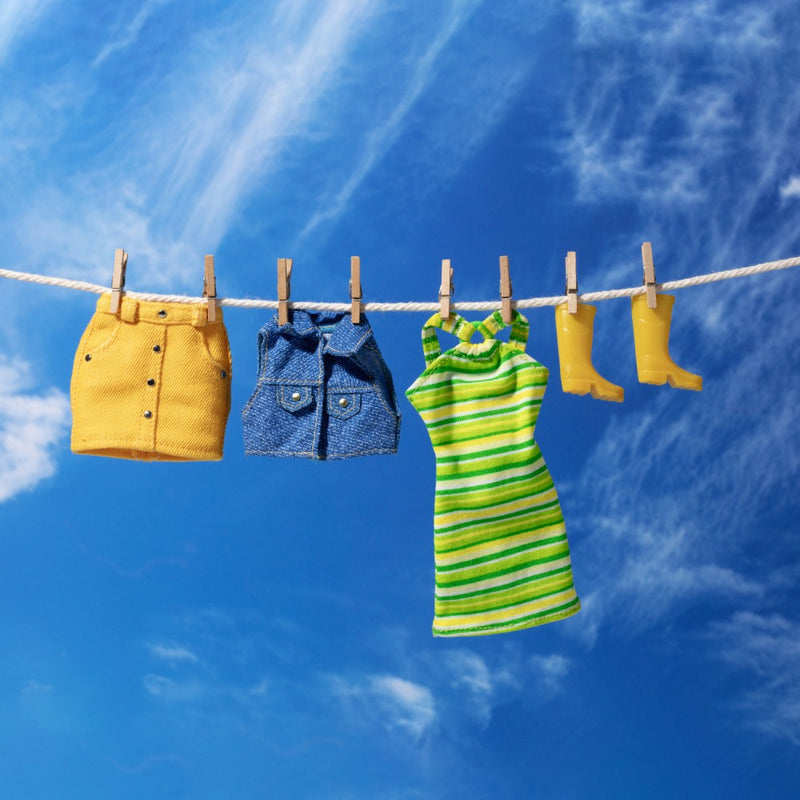 Hanging clothes