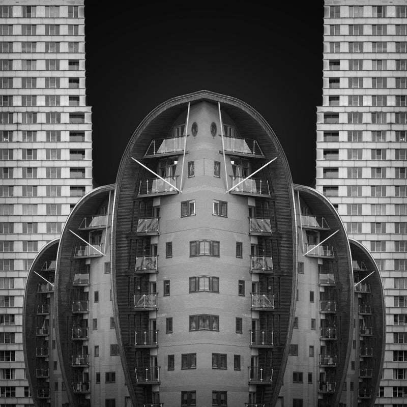 In the middle