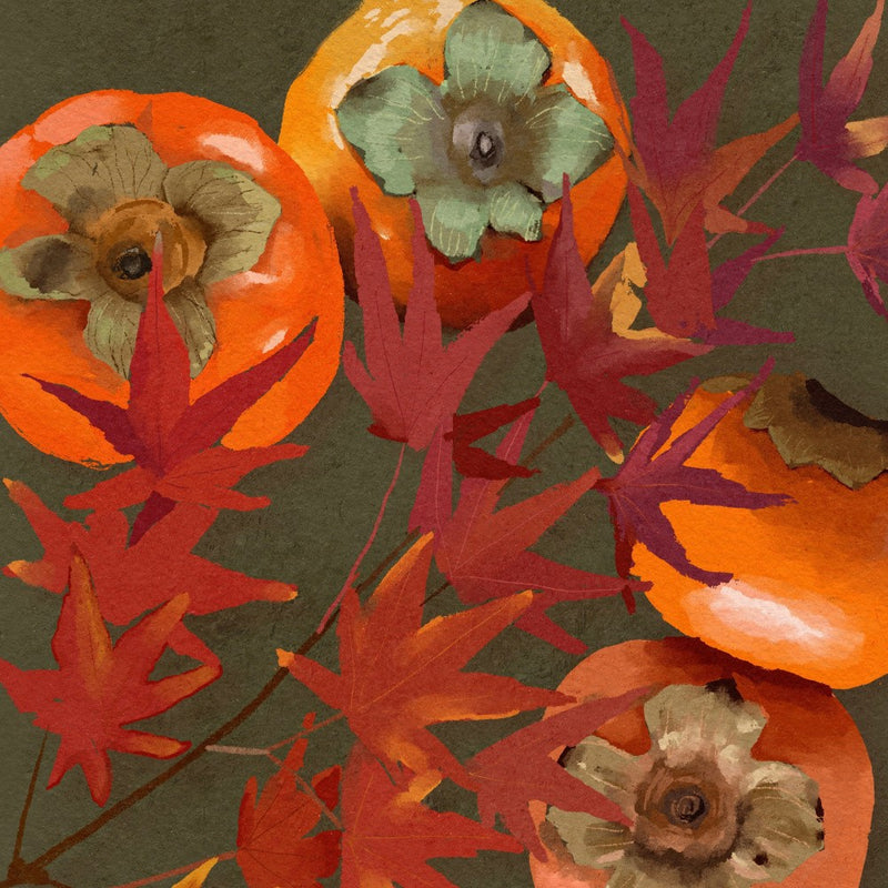 Persimmons and Maple Branch