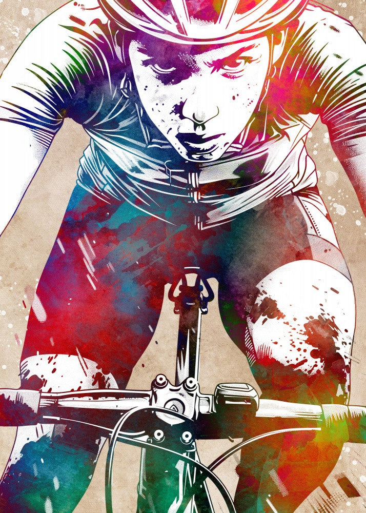 Sport Biker Cycling Art Graphic (1)
